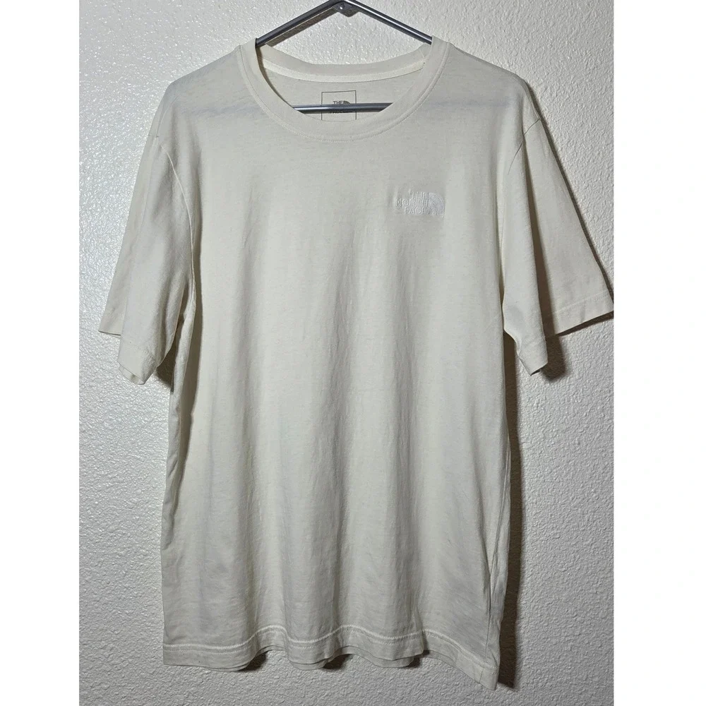 The North Face Embroidered Logo Tee Small White Gorpcore Outdoor Monochromatic